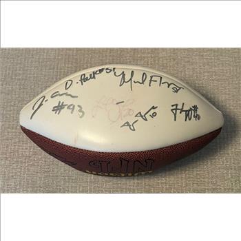 NFL football signed by players