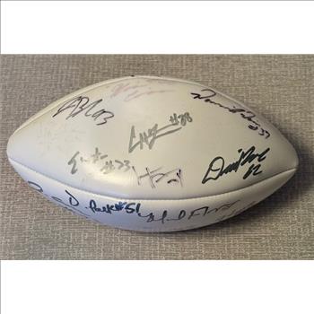 NFL football signed by players