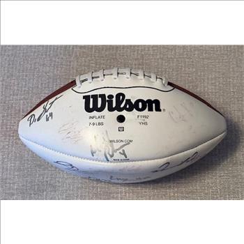 NFL football signed by players