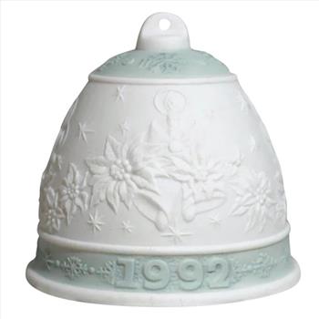Lladro 1992 Christmas Porcelain Bell Ornament 
