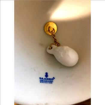 Lladro 1992 Christmas Porcelain Bell Ornament 