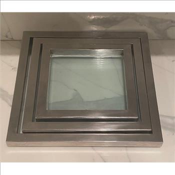 Three Glass Trays 
