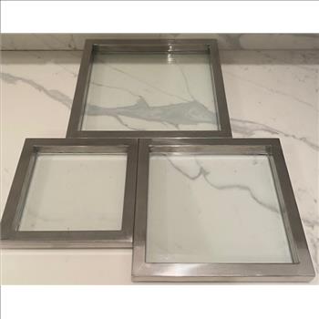 Three Glass Trays 
