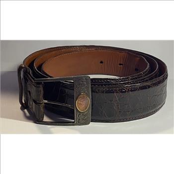 J.W. Cooper Alligator Belt Size 42 Retail $299.99