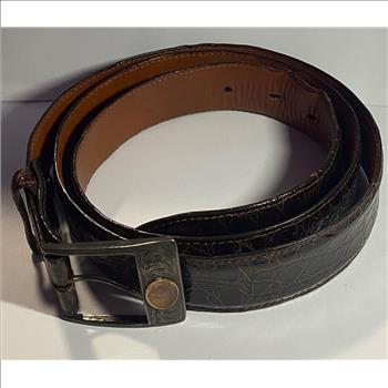 J.W. Cooper Alligator Belt Size 42 Retail $299.99