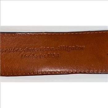 J.W. Cooper Alligator Belt Size 42 Retail $299.99