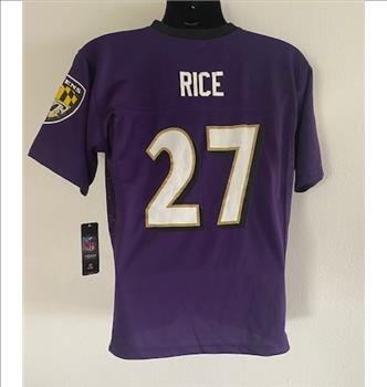 NFL Baltimore Ravens Ray Rice Replica Jersey # 27 Size Youth Large