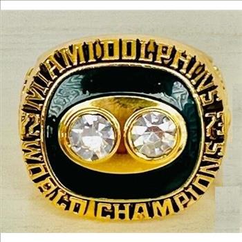 NFL1973 Miami Dolphins Replica Championship Ring Size 11