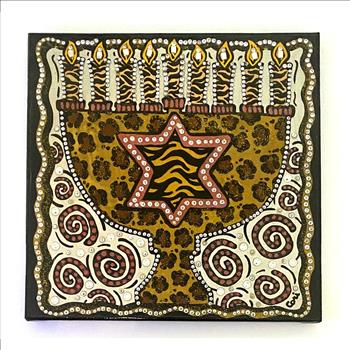 Art Deco By Cori Hanukkah Menorah One Of A Kind 