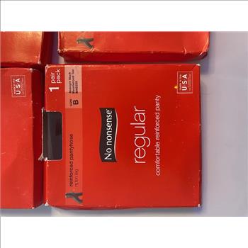 No Nonsense Regular Reinforced Toe Pantyhose.Size B