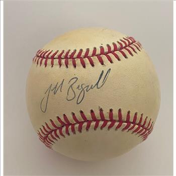 MLB Autographed Baseball Jeff Bagwell Houston Astros Player and Hall of Famer. 