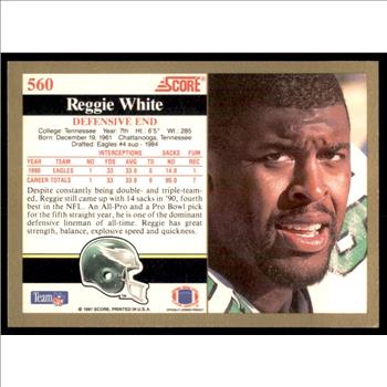 NFL Reggie White #560 Philadelphia Eagles Football  Card