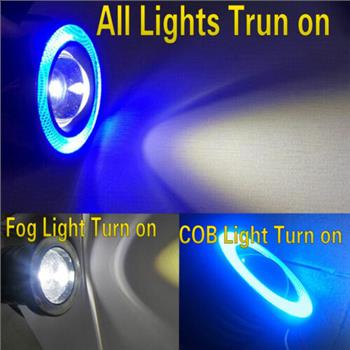 LED Fog Angel Eyes Car Lamp NIB