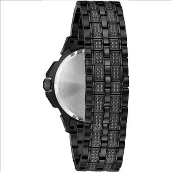 BULOVA Men's Phantom Black Stainless Steel/Crystal Bracelet Watch