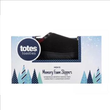 Totes Toasties Memory Foam Men's Slippers Size Medium 