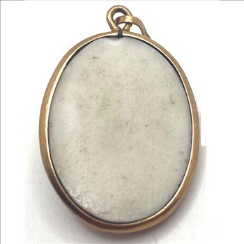 Antique Victorian Front Face Cherub Cameo Brooch Estimate Value $1,859.00