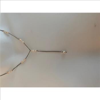 Macy's Jewelry Pearls Silver Neclace 