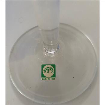 4 Pieces Made in Italy Crystal Wine Glasses