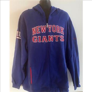 Reebok New York Giants Zipper Hoodie Jacket Size X-Large 