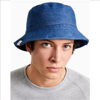 Sun + Stone Mens Chambray Fitted Bucket Hat
