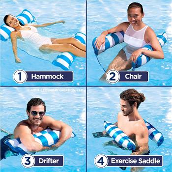 Aqua 4-in-1 Monterey Hammock Pool Float & Water Hammocks
