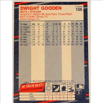 Fleer Baseball Cards 3 HOF Greatest Players George Brett, Dwight The Doc Gooden and Will Clark
