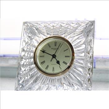 Waterford Crystal Quartz Desk Clock Circa 1985