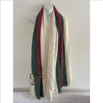 Authentic New Ivory Gucci Pashmina Scarf Unisex 