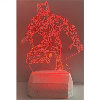 Black Panther 3D Night Light Color Changing