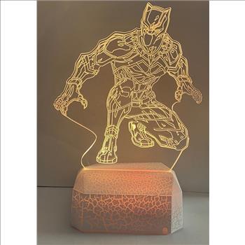 Black Panther 3D Night Light Color Changing