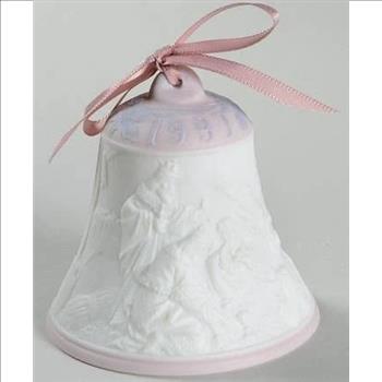 Lladro 1997 Christmas Porcelain Bell Ornament