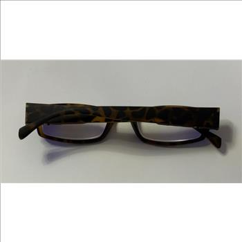 Tortoise Oval Acetate Eyeglass W/ LED Light