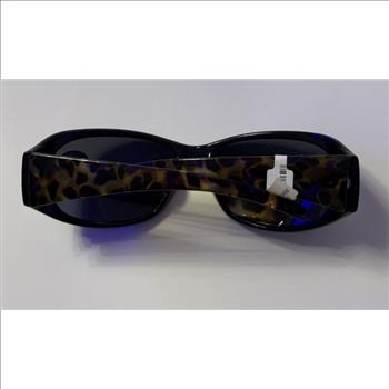 Black Wrap-Around Bi-focal Reading Sunglasses w/ ortoise-Shell Arms