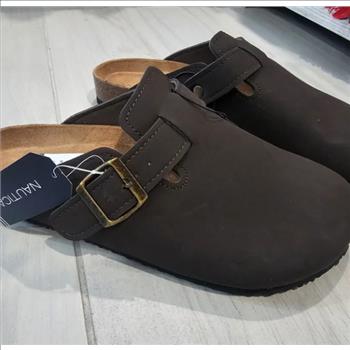 Nautica Men's Dark Brown Slip-On Clogs Shoes Size 13