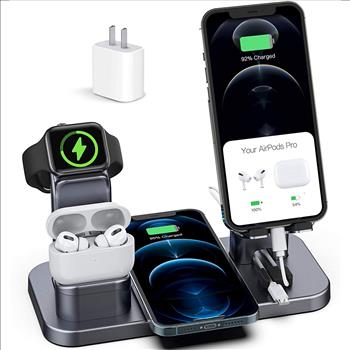 CEREECOO 4 in 1 Wireless Charging Station Dock Compatible with iPhone