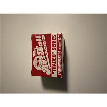 Topps 1989 Baseball “Traded” series box
