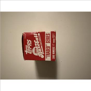 Topps 1989 Baseball “Traded” series box