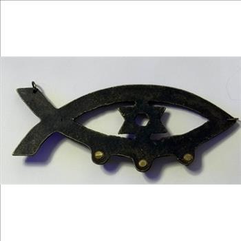 Star Of David Brass Wall Hanging Key Holder 