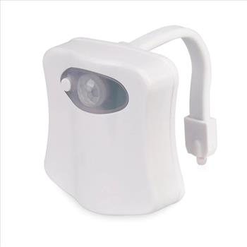 LED Toilet Bowl Light, Motion Sensor 8-Color Changing Waterproof Nightlight
