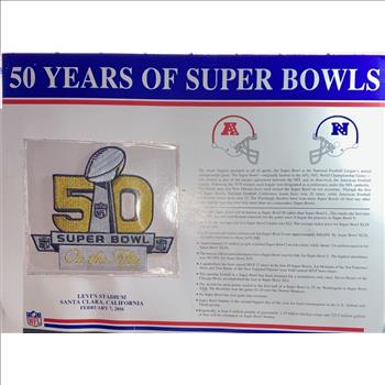 NFL Vintage Super Bowl 50 Year Patch 