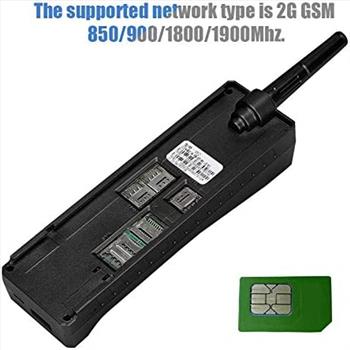 Tosuny Vintage Retro Brick Cell Phone Mobile Phone, Four Card Four Standby QuadBand 2G Retro Bluetooth New Classic Old Mobile Phone, 2G GSM 850/900/1800/1900Mhz (Black)