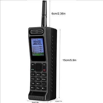 Tosuny Vintage Retro Brick Cell Phone Mobile Phone, Four Card Four Standby QuadBand 2G Retro Bluetooth New Classic Old Mobile Phone, 2G GSM 850/900/1800/1900Mhz (Black)