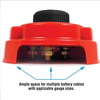 Perko Seachoice Battery Select Switch, Disconnect Isolator Cutoff, Dual, 12 -50V