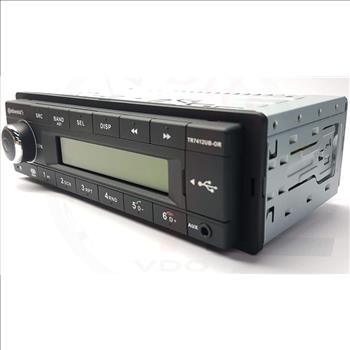 VDO Continental TR7412UB-OR European Style 12v Radio Orange Display Bluetooth