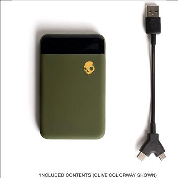 Skullcandy Stash Mini 5000 mAh Fast Charging Power Bank / Small and Light
