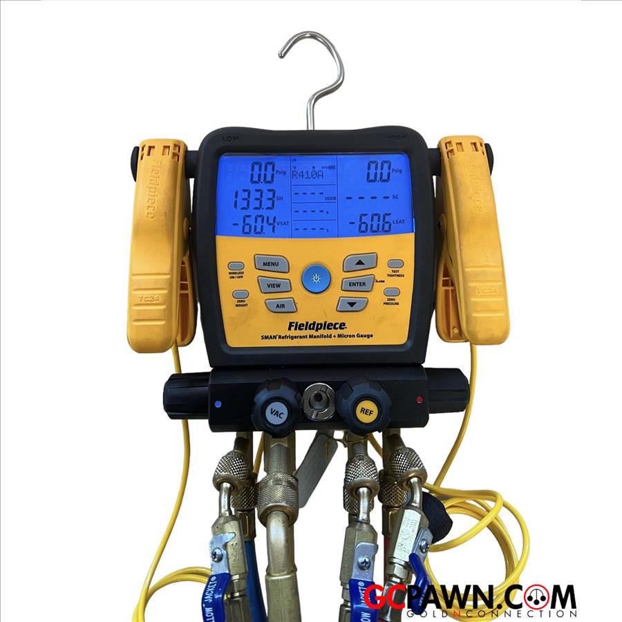 FIELDPIECE SM480V SMAN 4 PORT A/C MANIFOLD AND MICRON GAUGE Property Room