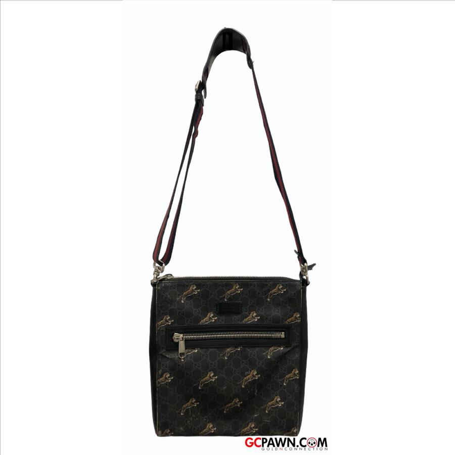 GUCCI GG SUPREME TIGER MESSENGER BAG Property Room