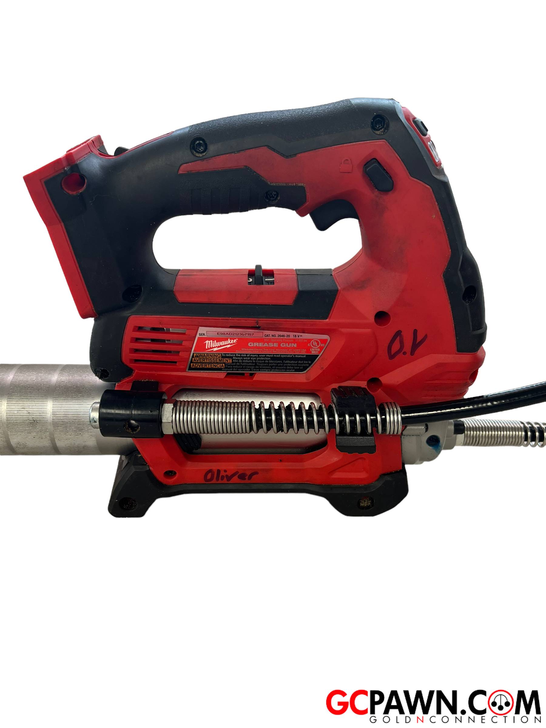 thumbnail image 2 of Lincoln Grease Gun Coupler Adapter 5900 - Compatible With Milwaukee 2646-20, Dewalt DCGG570 DCGG57 - 1-Year Warranty 2 of 5