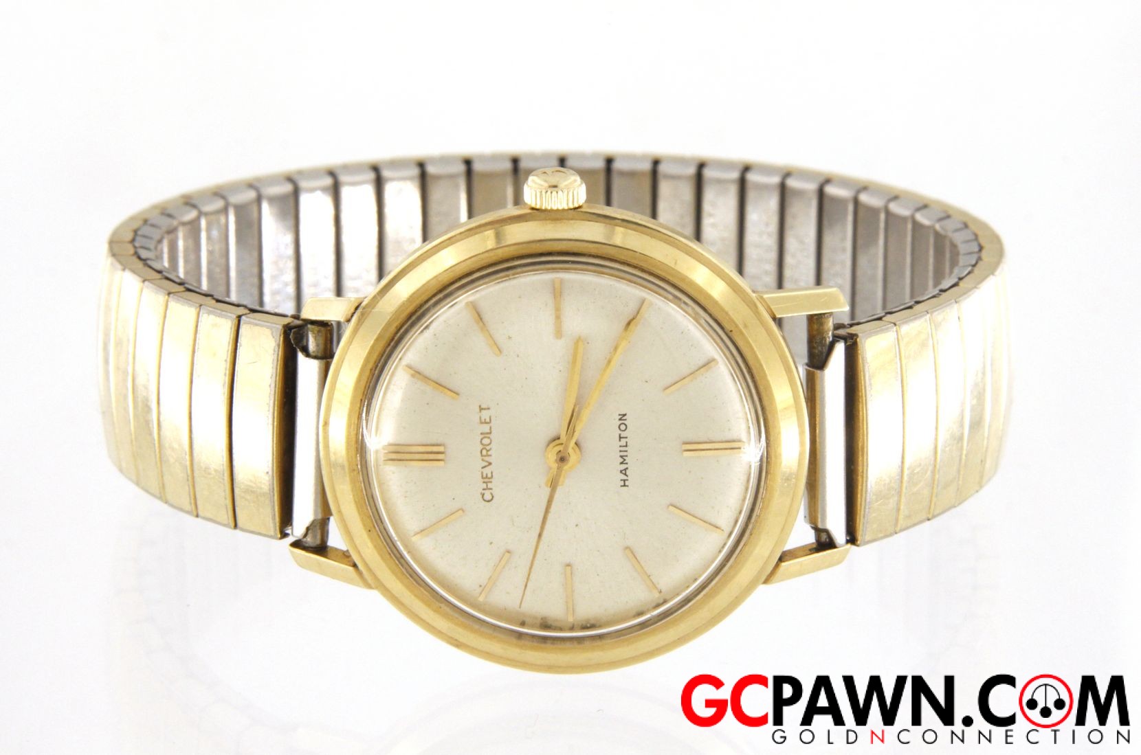 VINTAGE HAMILTON CHEVROLET 32MM QUARZ WRIST WATCH *READ DESCRIPTION