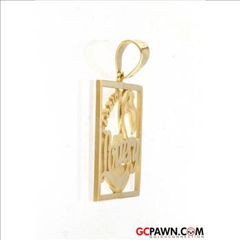 18KT YELLOW GOLD FLORIDA LOTTERY LOGO CHARM
